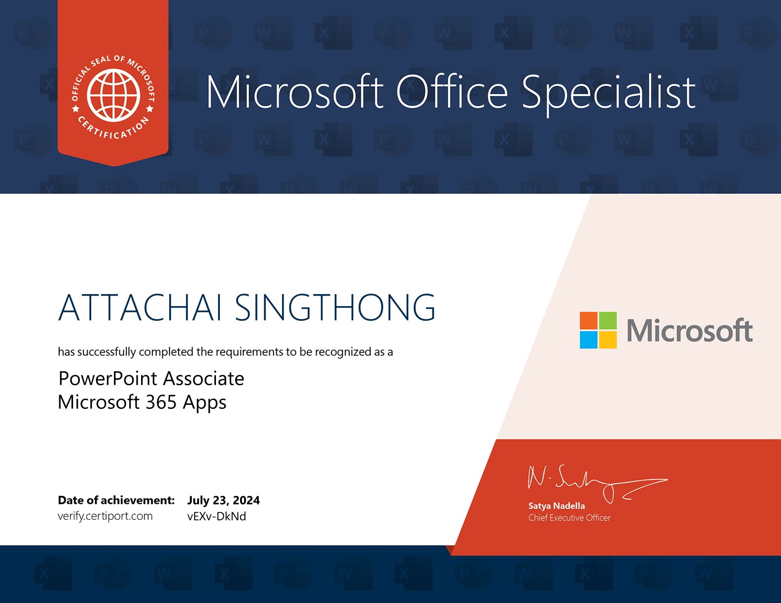 PowerPoint 365 Certificate